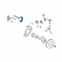 OEM Lexus RX330 Mounting, Disc Brake Diagram - 47721-48140