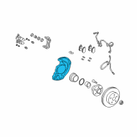 OEM Lexus RX330 Cover, Disc Brake Dust, Front LH Diagram - 47782-0E010