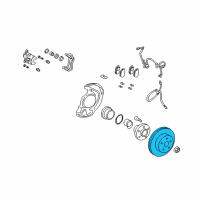 OEM Toyota Highlander Rotor Diagram - 43512-48081