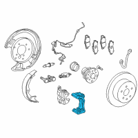 OEM 2017 Lexus RC350 Mounting, Rear Disc Brake Diagram - 47822-30350