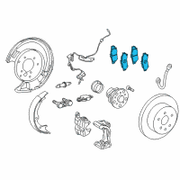 OEM Lexus IS200t Disc Brake Pad Kit Diagram - 04466-30312