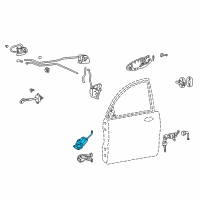 OEM Kia Optima Front Door Lock Actuator, Right Diagram - 957503C000