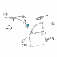 OEM Kia Optima Rod-Front Door Outside Handle Diagram - 813813C000