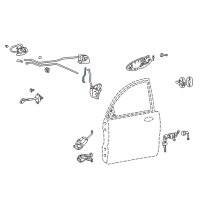 OEM 2001 Kia Optima Rod-Front Door Lock LH Diagram - 813833C000