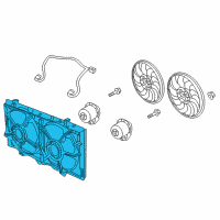 OEM 2017 Chevrolet Caprice Fan Shroud Diagram - 92263226