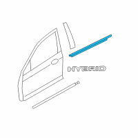 OEM 2008 Mercury Milan Belt Weatherstrip Diagram - 6E5Z-5421453-BA