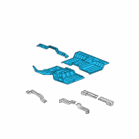 OEM 2010 Dodge Ram 1500 Pan-Floor Diagram - 55372514AB