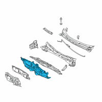 OEM 2012 Hyundai Accent Panel Complete-Dash Diagram - 64300-1R300