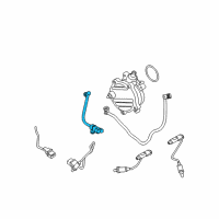 OEM BMW 750i Fuel Tank Ventilation Valve With Pipe Diagram - 13-90-7-537-113