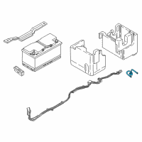 OEM BMW Wiring Harness Separator, Battery Diagram - 61-12-9-366-323