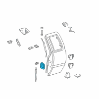 OEM 1996 GMC Sonoma Door Handle Diagram - 19211052