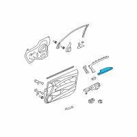 OEM 2009 Honda Accord Armrest, Left Front Door Lining (Graphite Black) Diagram - 83571-TE0-A51ZA