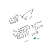 OEM 2009 Honda Accord Switch Assembly, Power Window Master Diagram - 35750-TE0-A32