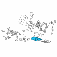 OEM Chevrolet Camaro Seat Cushion Pad Diagram - 92230461