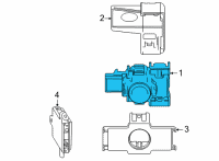 OEM 2017 Toyota Mirai Park Sensor Diagram - 89341-78010-A2