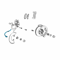 OEM 2007 Ford Ranger Front Speed Sensor Diagram - 6L5Z-2C204-AA