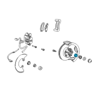 OEM 2000 Mercury Mountaineer Inner Bearing Cup Diagram - B5A-1217-B