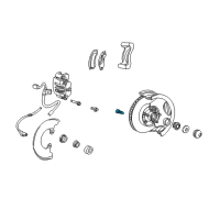 OEM 2000 Mercury Mountaineer Wheel Stud Diagram - F4TZ-1107-A