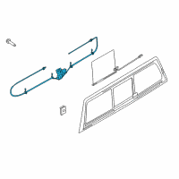 OEM 2019 Ford F-150 Motor & Linkage Diagram - FL3Z-2523394-A