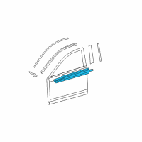 OEM 2009 Toyota Camry Belt Molding Diagram - 75710-06080