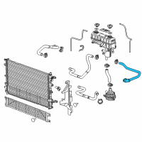 OEM 2015 Chevrolet Volt Outlet Hose Diagram - 20896051