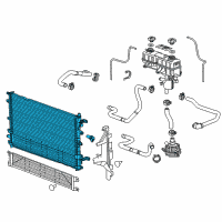 OEM 2012 Chevrolet Volt Auxiliary Radiator Diagram - 22765637