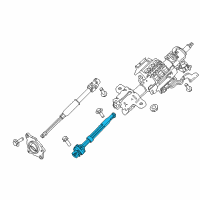 OEM 2012 Ford F-350 Super Duty Lower Shaft Diagram - 9C3Z-3B676-A
