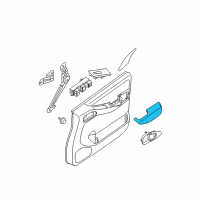 OEM 2013 Nissan Xterra Front Door Armrest, Right Diagram - 80940-EA204