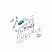OEM Nissan Frontier Switch Assy-Power Window, Main Diagram - 25401-ZP70A