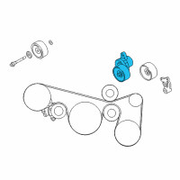 OEM 2014 Nissan Maxima TENSIONER Assembly Auto Diagram - 11955-JA10D