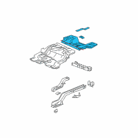 OEM 2002 Cadillac DeVille Floor Pan Diagram - 22768930