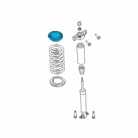 OEM Ford Mustang Upper Spring Insulator Diagram - JR3Z-5586-A