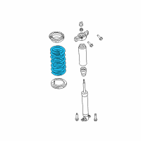 OEM Ford Mustang Coil Spring Diagram - FR3Z-5560-W