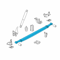 OEM GMC Sierra 2500 HD Leaf Spring Diagram - 22861267