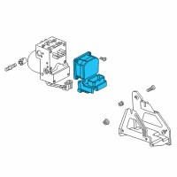 OEM 2002 Buick Rendezvous Electronic Brake Control Module Assembly Diagram - 10319861