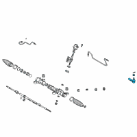 OEM Toyota Corolla Outer Tie Rod Diagram - 45046-09200