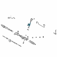 OEM Toyota Pinion Shaft Diagram - 44201-02080