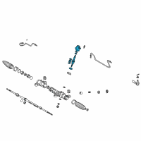 OEM Toyota Corolla Pinion Shaft Kit Diagram - 44210-02070