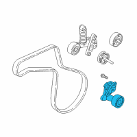 OEM 2017 Hyundai Sonata Tensioner Assembly Diagram - 25281-2E650