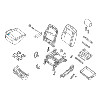 OEM 2017 Nissan NV3500 Pad-Front Seat Cushion Diagram - 87361-1PA0A