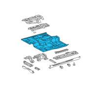 OEM Lexus ES330 Pan, Front Floor Diagram - 58111-33903