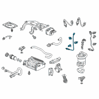 OEM 2009 Honda Accord Sensor, Rear Oxygen Diagram - 36542-R70-A01