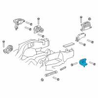 OEM 2011 GMC Terrain Front Transmission Mount Diagram - 20840181