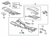 OEM 2020 Cadillac CT5 Compartment Lamp Diagram - 13519429