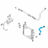 OEM 2018 Kia Optima Hose Assembly-Radiator, Upper Diagram - 25414C2100