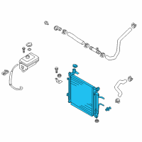 OEM Kia Optima Radiator Assembly Diagram - 25310C1150