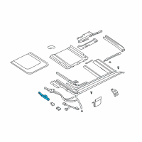 OEM 2004 Hyundai Santa Fe Motor Assembly-Sunroof Diagram - 81631-26020