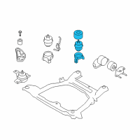 OEM Hyundai Bracket Assembly-Roll Stopper, Rear Diagram - 21930-2B500