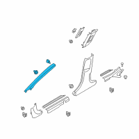 OEM Hyundai Ioniq Trim Assembly-Front Pillar RH Diagram - 85820-G2000-TTX