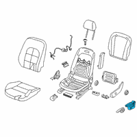 OEM 2018 Infiniti QX30 Power Seat Switch Assembly Diagram - 25490-5DA1C